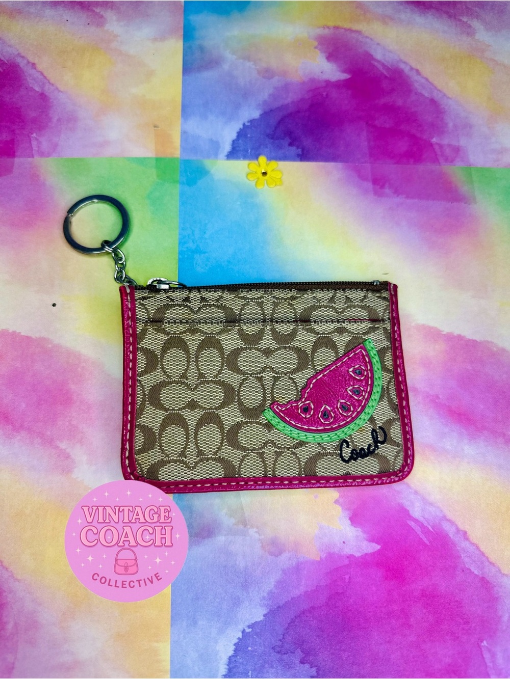 Coach watermelon card case